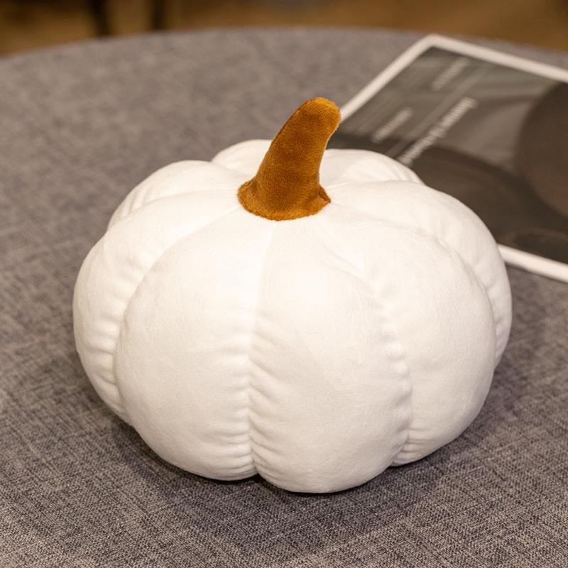 Halloween Pumpkin Soft Plush Pillow Stuffed Simulated Pumpkin Sofa Chair Cushion Thanksgiving Day Autumn Harvest Festival Decor