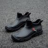 New Men's Rain Shoes Waterproof Rain Boots Non-slip Water Shoes Fashionable Korean Version Low-top Wear-resistant Casual Rubber Shoes