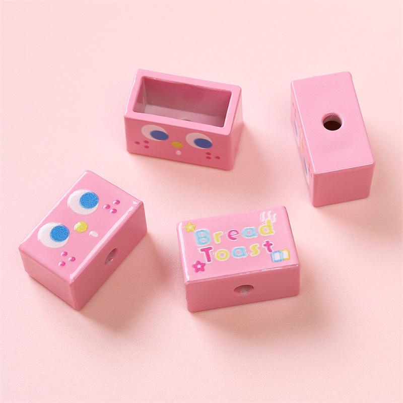 

Бусины для браслетов ручной работы Акриловые печатные бусины Мультяшные бусины Браслет ручной работы своими руками Бусины-россыпи Браслет-подвеска Бусины-граффити Ювелирные аксессуары 2pcs x 1 bag