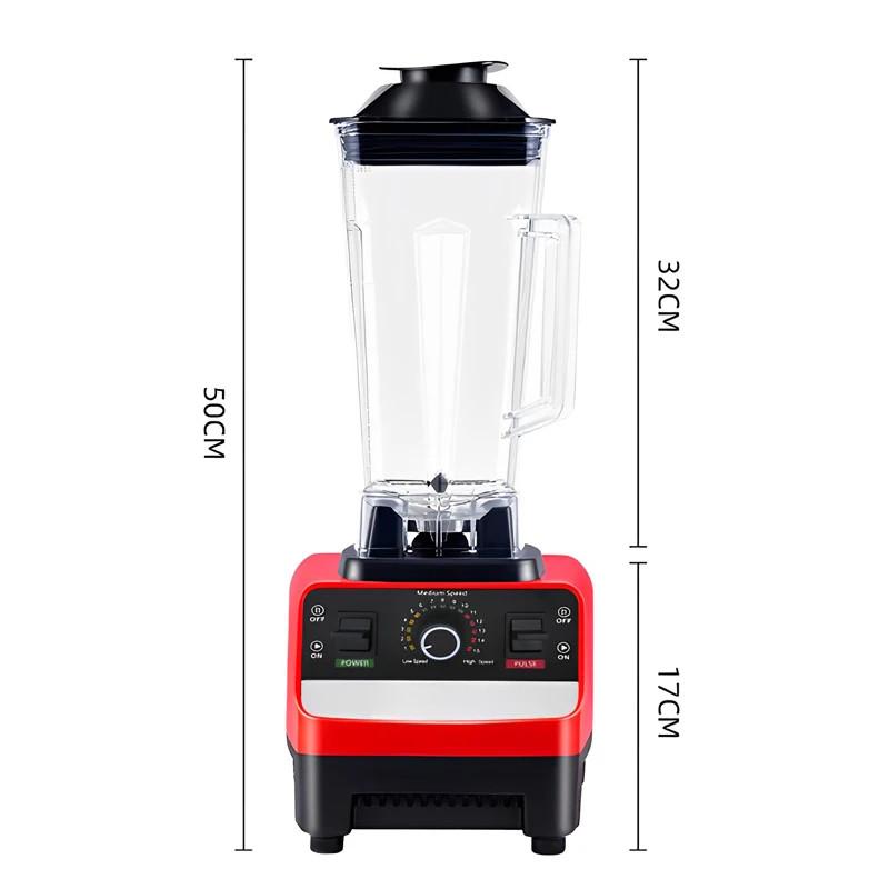 2000W Kitchen Food Processor Stationary Mixer High Power Ice Smoothies Blender Heavy Duty Commercial Juicer