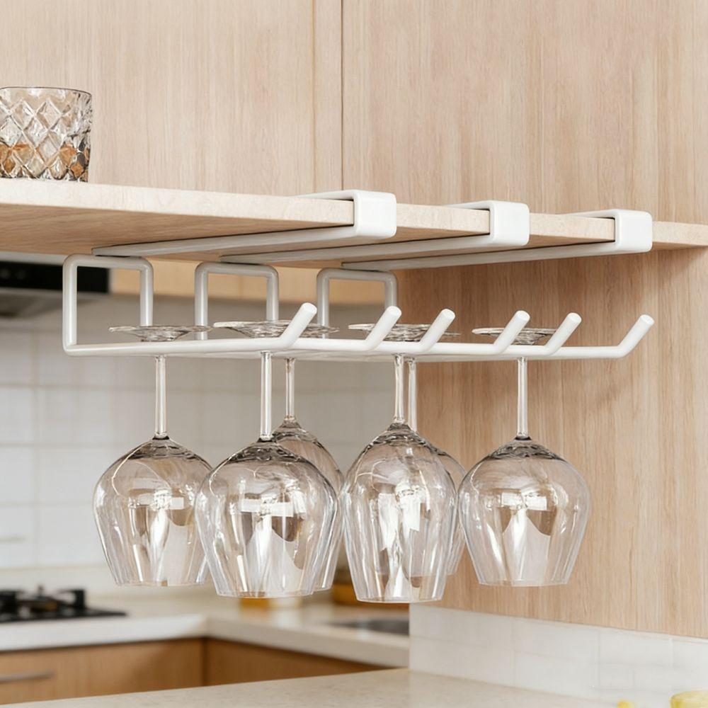 No Drill Wine Glass Rack Wall Mounted Wine Glass Holder Red Wine Cup Holder  Living Room