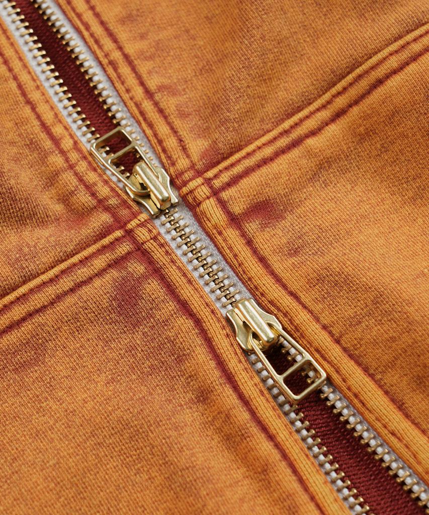 Frizmworks Vintage-Färbung Kapuzen-Reißverschluss-Parka _ Sonnenuntergang