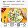 100pcs Elastic Food Lids White plastic wrap Elastic Mouth Fresh-Keeping Plastic Bags Disposable Food Cover For Fruit Vegetable