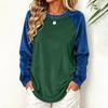 Women's Velvet Color Block Top