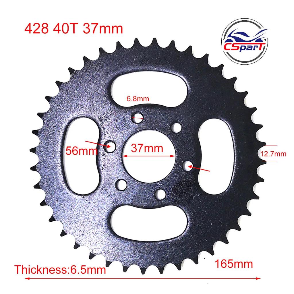 420 428 520 25T 30T 32T 33T 37T 39T 40T 48T Rear Sprocket For ATV Quad Dirt Pit Pocket Bike Chopper