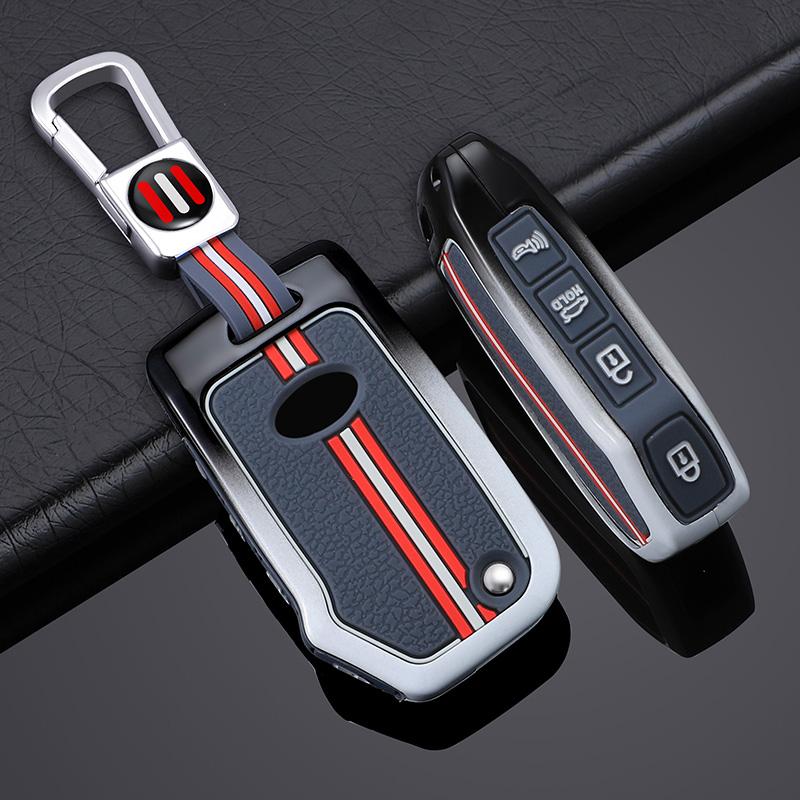 Zinc Alloy Car Remote Key Case Cover Shell Fob For KIA Sportage R GT Stinger GT Sorento Ceed CD Cerato Forte 2018 2019 Key Bag