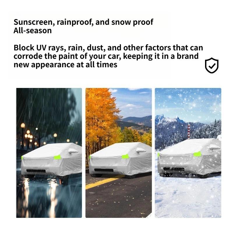 Car Cover for Tesla Cybertruck 2025 Full Car Covers with Reflective Strip Sunscreen Protection Dustproof Waterproof Accessories