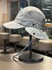 Unisex Outdoor Mesh UV Protection Bucket Hat Breathable Quick Dry Wide Brim Hat for Hiking And Climbing In Summer
