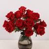 Wedding Red Rose Simulation Flower, Wedding Hall Decoration Road Guide Flower Arrangement Background
