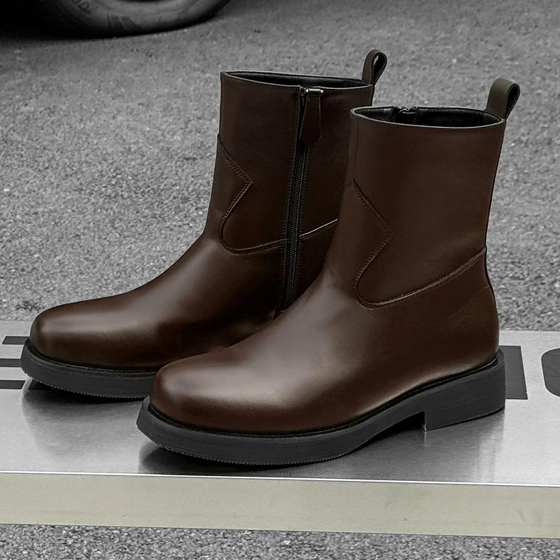 Fashion Leather Ankle Boots For Man Genuine Leather Big Size Boots High Quality Designer Casual Formal Outdoor Boots Fashion Business