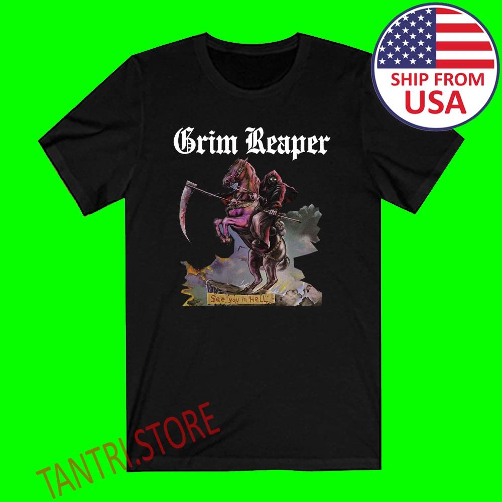 Grim Reaper See You in Hell Men s Black Size S to 3XL 3XL