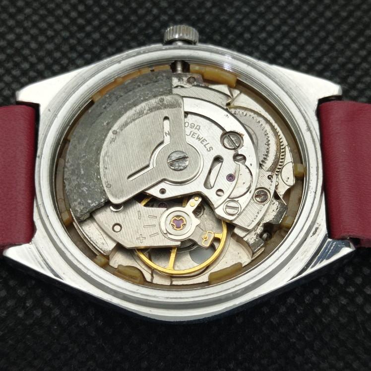 USED VINTAGE SEIKO 5 AUTOMATIC 6309A JAPAN MENS D/D RED WATCH 621b-a413509-2 SKU621b-a413509