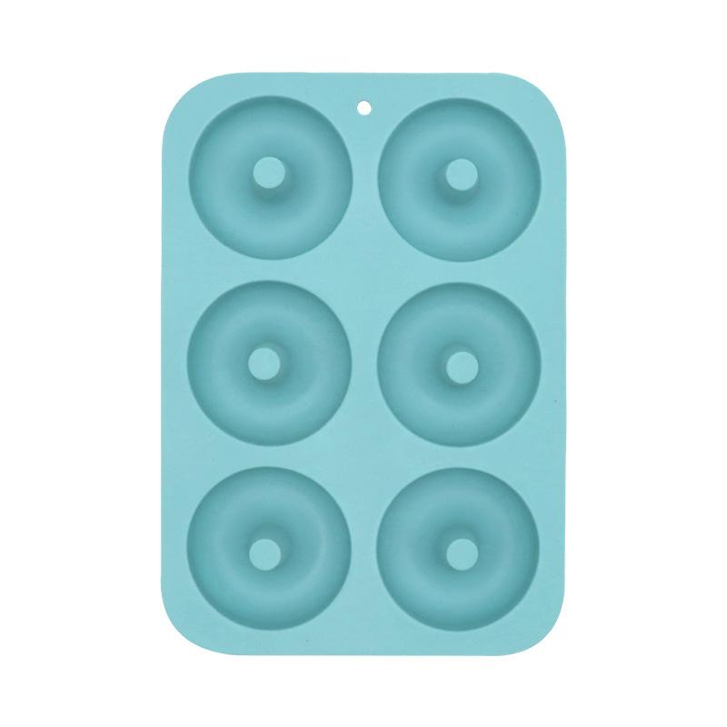 Антипригарная многоразовая силиконовая форма для пончиков  Силиконовая форма  для аэрогриля и духовки Аксессуары для выпечки пончиков Инструменты для выпечки тортов светло-зеленый