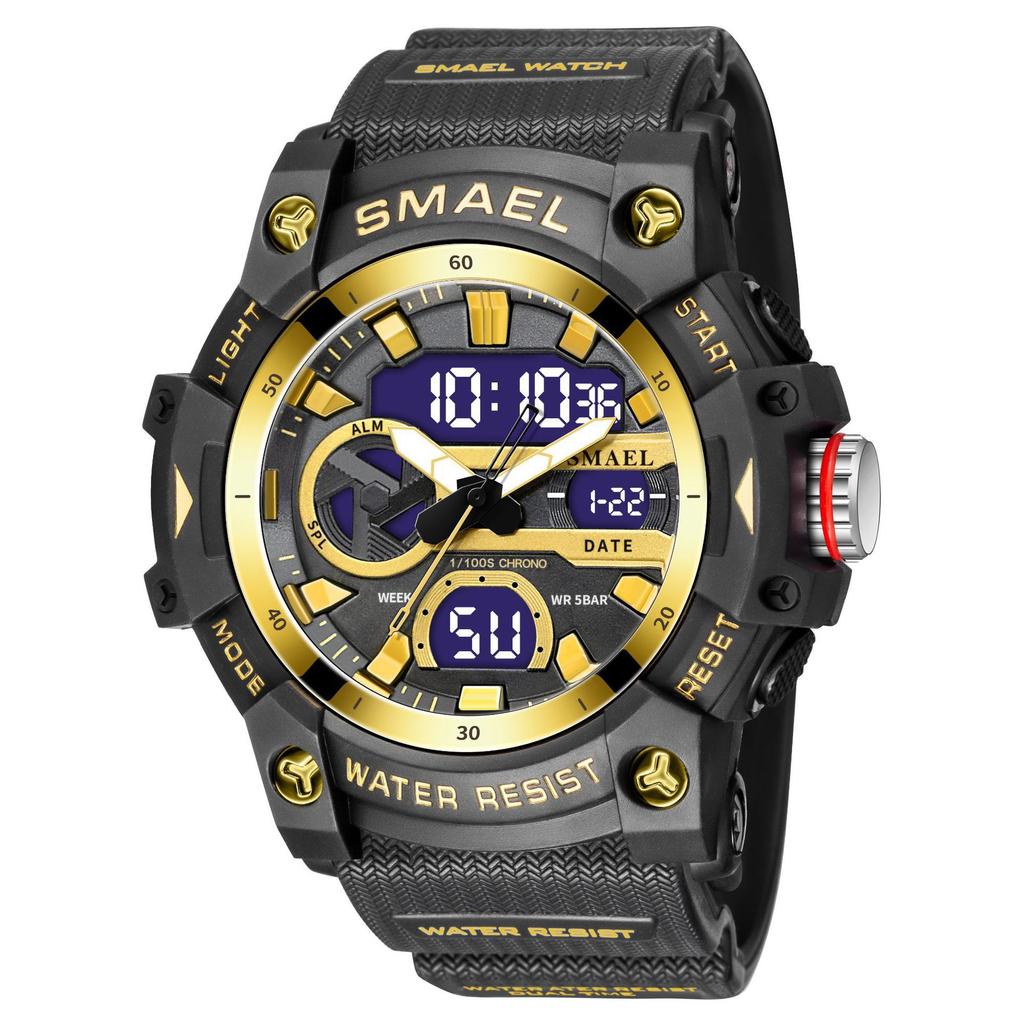 All-match Waterproof Outdoor Sports Electronic Watch for Male Students