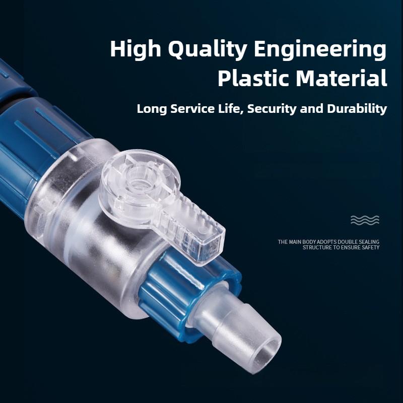 Aquarium Quick Connect Water Pipe Water Flow Controller Fish Tank Filter Barrel Quick Connect Connector Reducer Adapter 12/16mm