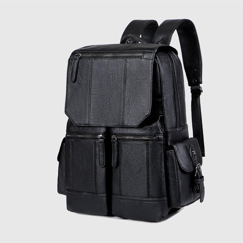 Мужской дорожный рюкзак из ПУ-кожи