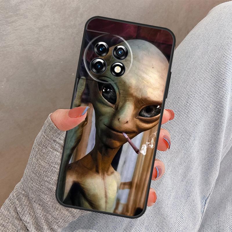 Alien Kawaii Art Cover For OnePlus Nord 4 3 CE 2 Lite N20 N10 N30 OnePlus 8T 10T 13 13R 12 12R 11 10 Pro Case