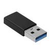 TypeC Adapter Converter Female to USB3.0 Male USB Fast Charging Computer Accessories(Black )