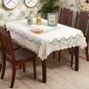 Tablecloth Rectangle Luxury Embroidery Lace Table Cover Flower Elegant Hollow Out Table Dinning Cloth Table Flag Towels Wedding