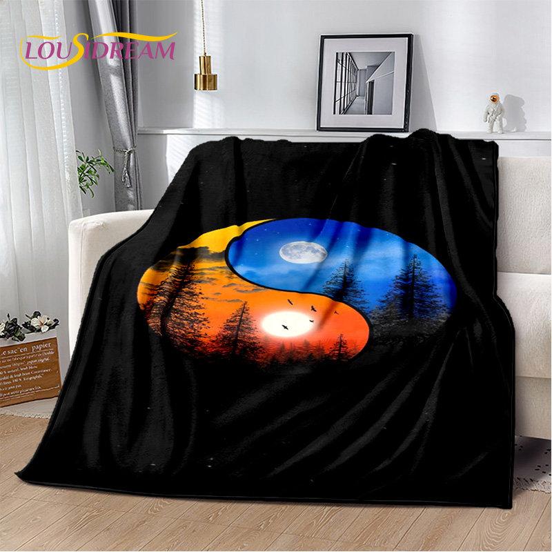 Rainbow 7 Chakra Mandala Bohemia Soft Plush Blanket,Flannel Blanket Throw Blanket for Living Room Bedroom Bed Sofa Picnic Cover