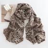 New Leopard Print Women's Scarf High End Soft and Warm  Imitation Cashmere Printed Tassel Scarf Dual Use Shawl