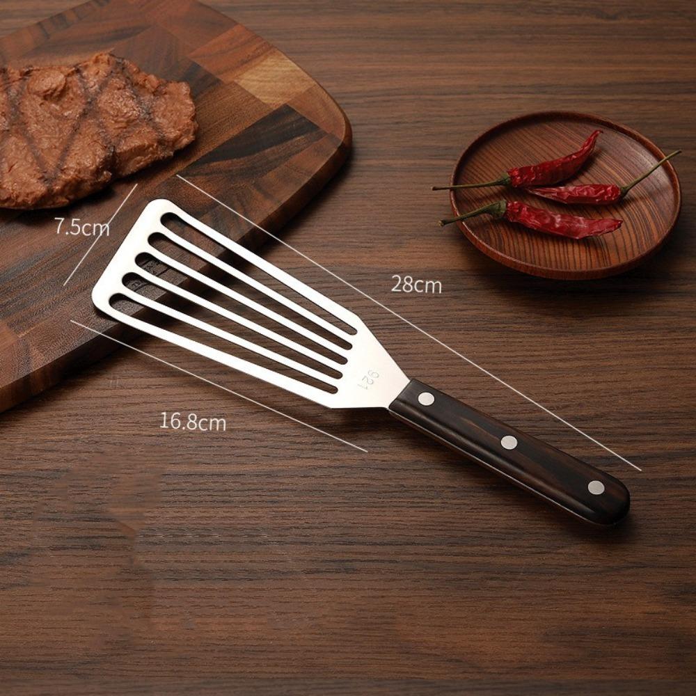 

Stainless Steel Steak Pancake Frying Shovel Fan-shaped Cooking Utensils Kitchen Accessories S