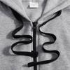 Men's Large Pocket Lined Thick Zipper Cardigan Sporty Casual Drop-Shoulder Jacket
