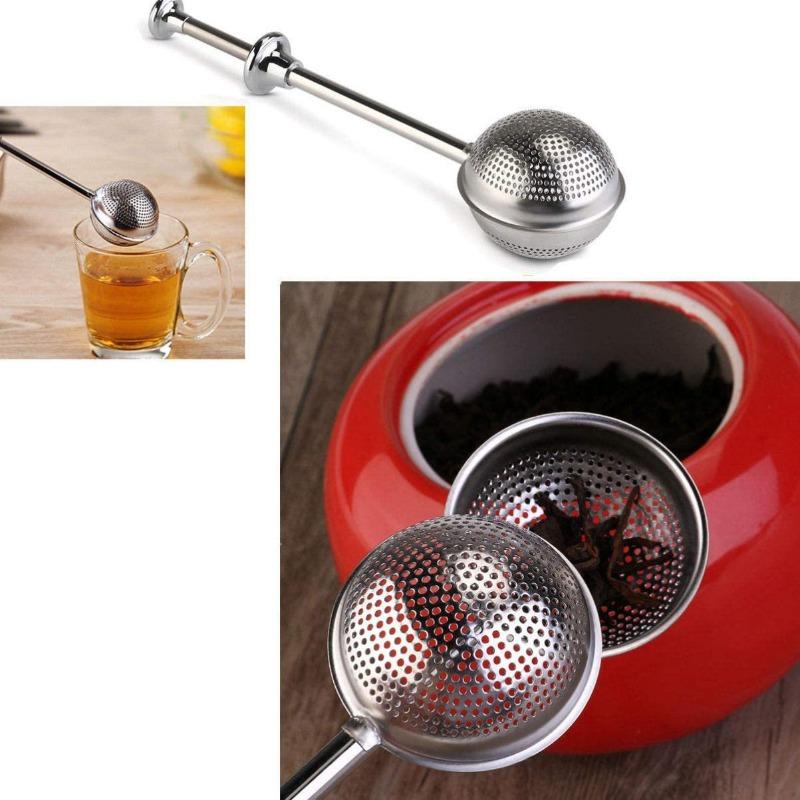 Metal Tea Bag Strainer Ball Infuser Filter Spice Tool Accessories Reusable Stainless Steel Teapot Adjustable