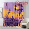 Modern Flat Printing Curtains Without Rod Balloon Voyage Durable Polyester Holiday Use Bedroom Set Of 2 Made Sleeping Area Decor