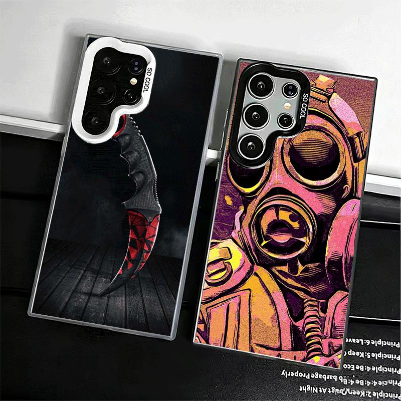 Counter Strike Cs Go Soft Phone Case for Samsung Galaxy S24 S25 FE S26 Edge S23 Ultra S22 Plus S21 + Shockproof Cover Back Shell