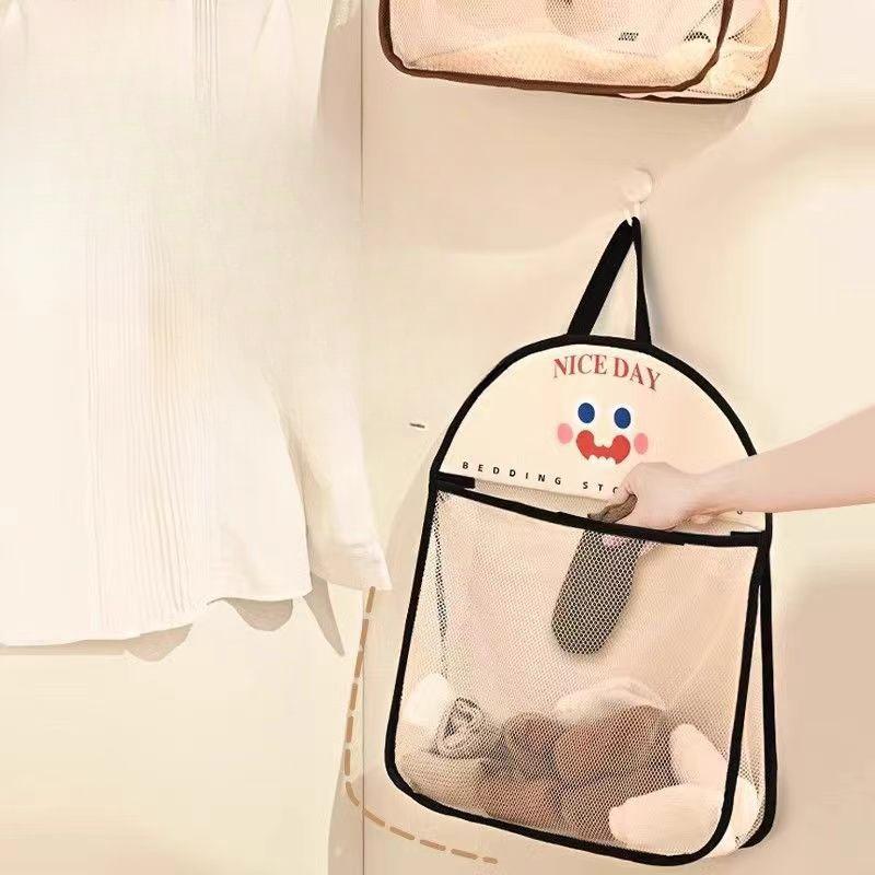 Сетка для хранения мелочей нижнее белье носки подвесная сумка подвесная сумка для гардероба сумка для хранения за дверью висящая на стене 3545cm чёрный 467₽