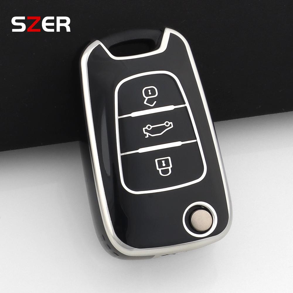 Tpu Car Key Case Cover For Hyundai I20 I30 Ix20 Ix25 Ix35 Elantra Accent For Kia Sportage Rio 3 Soul Optima Ceed Pro K5 K2 Pride