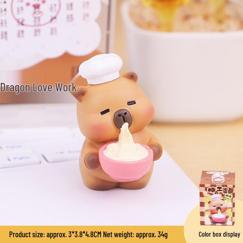 Capybara Mini Desktop and Car Dashboard Ornament