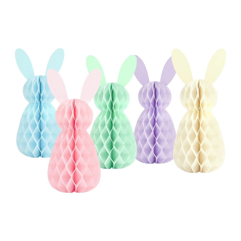 

Easter Bunny Centerpiece 5 Pieces Rabbit Ornament Bunny Tree Ornament For Indoor Outdoor Egg Hunt Tabletop Desk