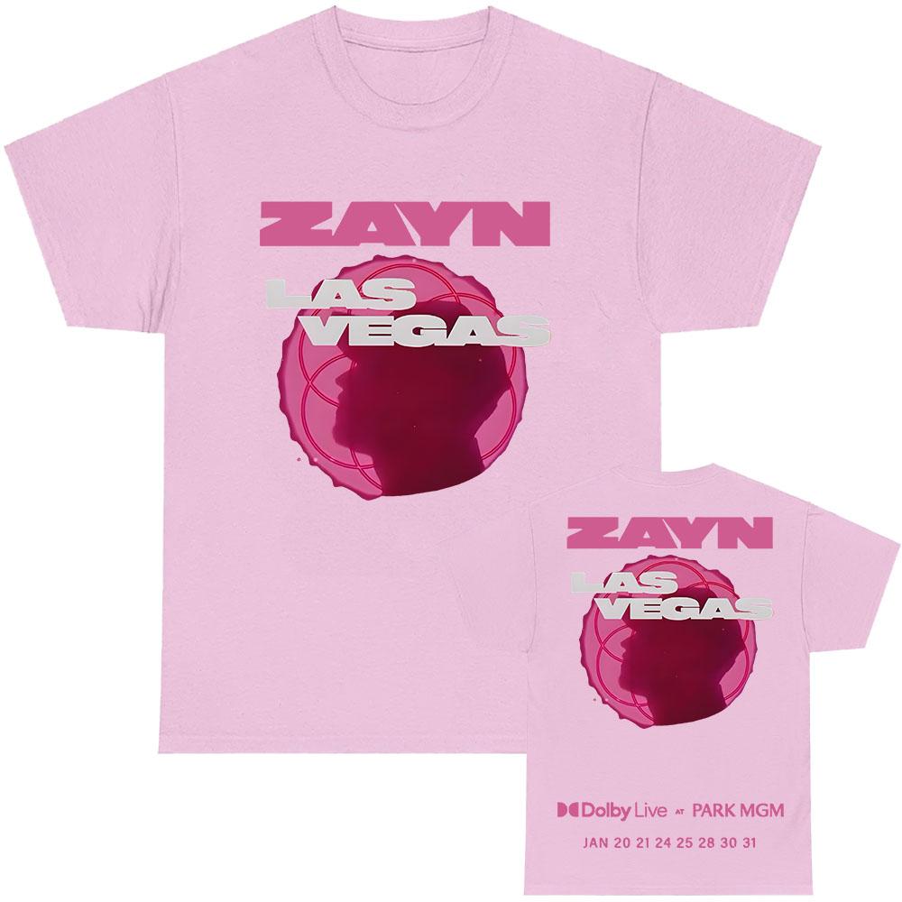 

Zayn Malik Las Vegas Tour 2026 T-shirt Short Sleeve Cotton Casual Tshirts Unisex Streetwear Graphic Print T Shirt S