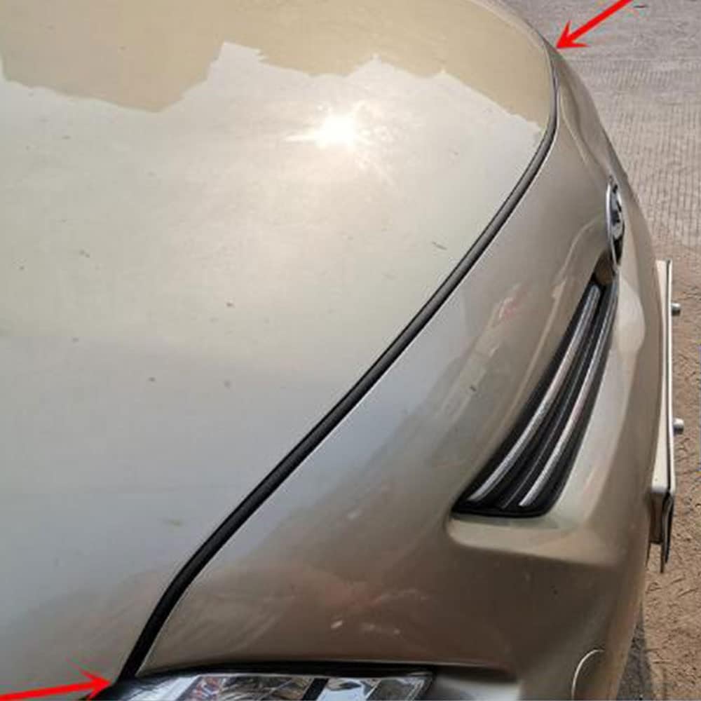 for 2007 2008 2009 2010 2011 2012 2013 Toyota Corolla Front Back Engine Hood Sealing Strip Trim Rubber Weatherstrip (Frong Sealing Strip) Frong sealing strip