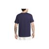 Nike Paris Saint-Germain Crest Letter Print Pattern Crew Neck Short Sleeve T-Shirt Men Tops Blue DJ1315-498
