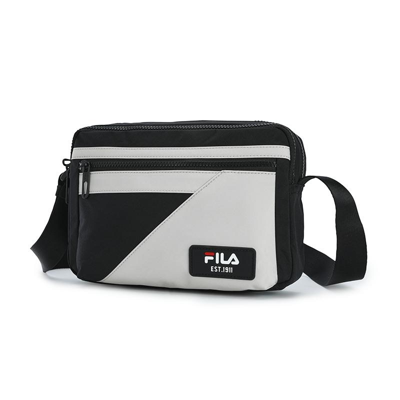 New FILA Lifestyle Fabric Shoulder Bag Men's Jet Black F13M529101FBK