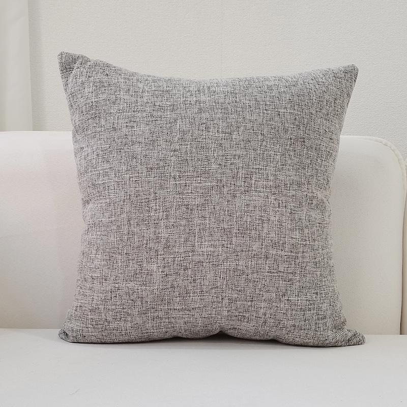 Nordic Home Thickened Linen Solid Color Pillowcase Sofa Cushion Cover Pillowcase