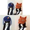 Zootopia Judy Cosplay Cotton Beret Hat With Sunshade For Casual Wear