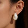 Fashion Thick Colorful Teardrop Earrings for Women Gradient Waterdrop Drop Earrings Chunky Dome Statement Jewelry Gift