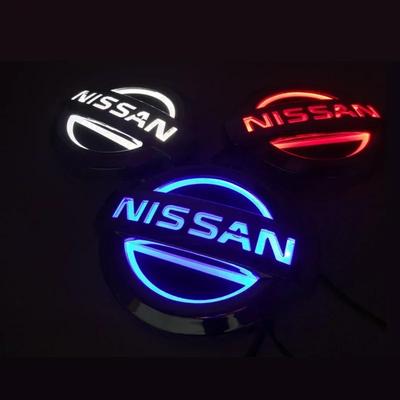For Qashqai Teana X-Trail Juke Sentra Sylphy Almera Versa Logo Accessories 5D Led Car Rear Emblem Badge Sticker Light