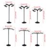 1 Set Shelf Display Rack Stand Holder Earrings Ear Stud Metal Organizer Storage Vintage Exquisite