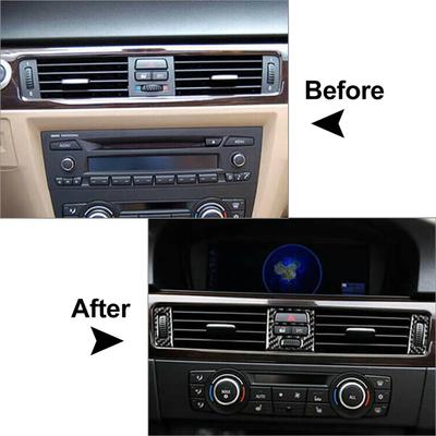 Carbon Fiber Black Air Vent Outlet Cover For BMW 3 Series E90 E92 E93 2005-2012