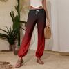 Women's Casual Gradient Print Jogger Pants with Drawstring Elastic Waistband and Cuffed Ankles