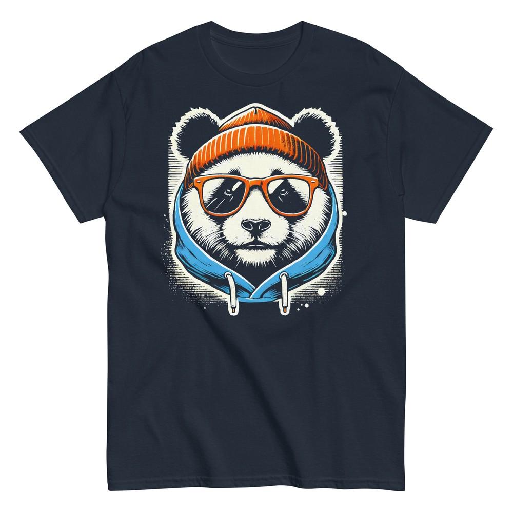 Cool Panda with Glasses Unisex Classic T-Shirt