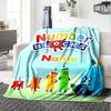 Customiz Name Personality Numberblocks  Blanket Soft &Warm Sofa Office Bed Travel Lunch Break Blanket, Gift Suitable All Seasons