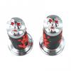 Coprimanopole per Manubrio Moto Design Teschio Fiamme Gomma Morbida Set 22mm
