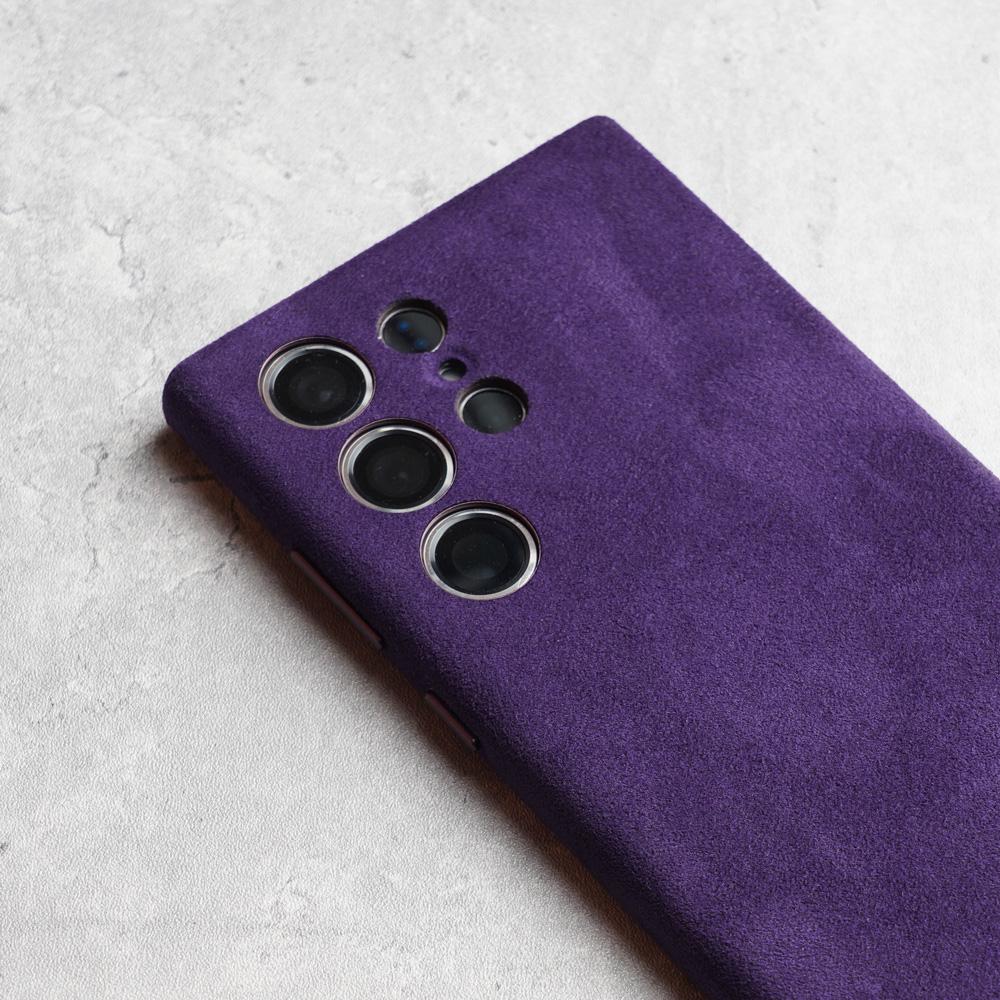 Magnetické pouzdro ALCANTARA pro Samsung Galaxy S25 S24 Ultra 5G Luxusní Business Supercar Stejné pouzdra na telefon z umělé kůže