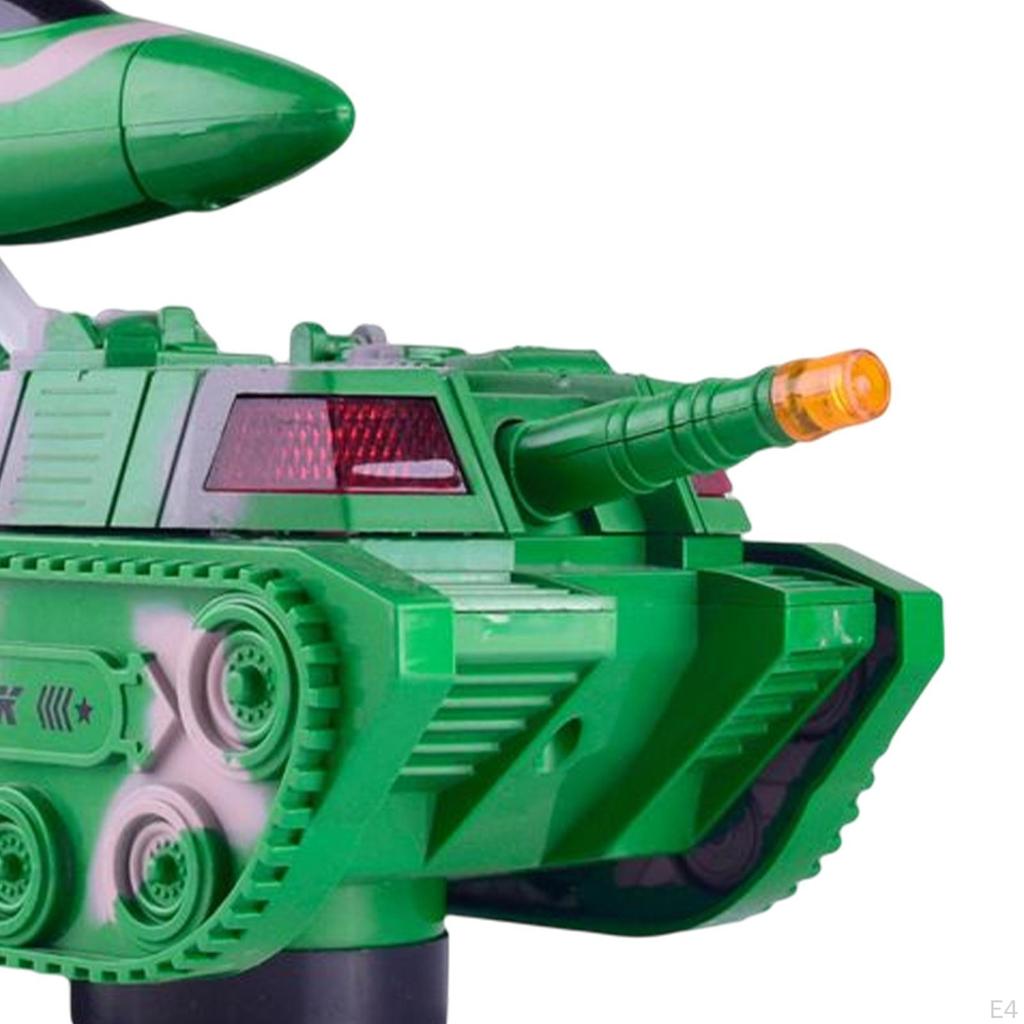 Automatic Deformation Tank Toys Simulation Car Toy Diecast Vehicles Kids Armored Vehicle Play